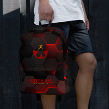 Load image into Gallery viewer, GOFAAH Full Logo Black and Red Backpack