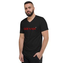Load image into Gallery viewer, GOFAAH Word Logo Short Sleeve V-Neck T-Shirt