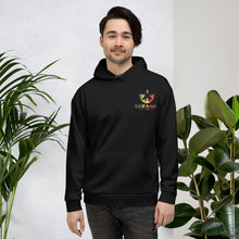 Load image into Gallery viewer, GOFAAH Black RASTA Color Logo Unisex Hoodie
