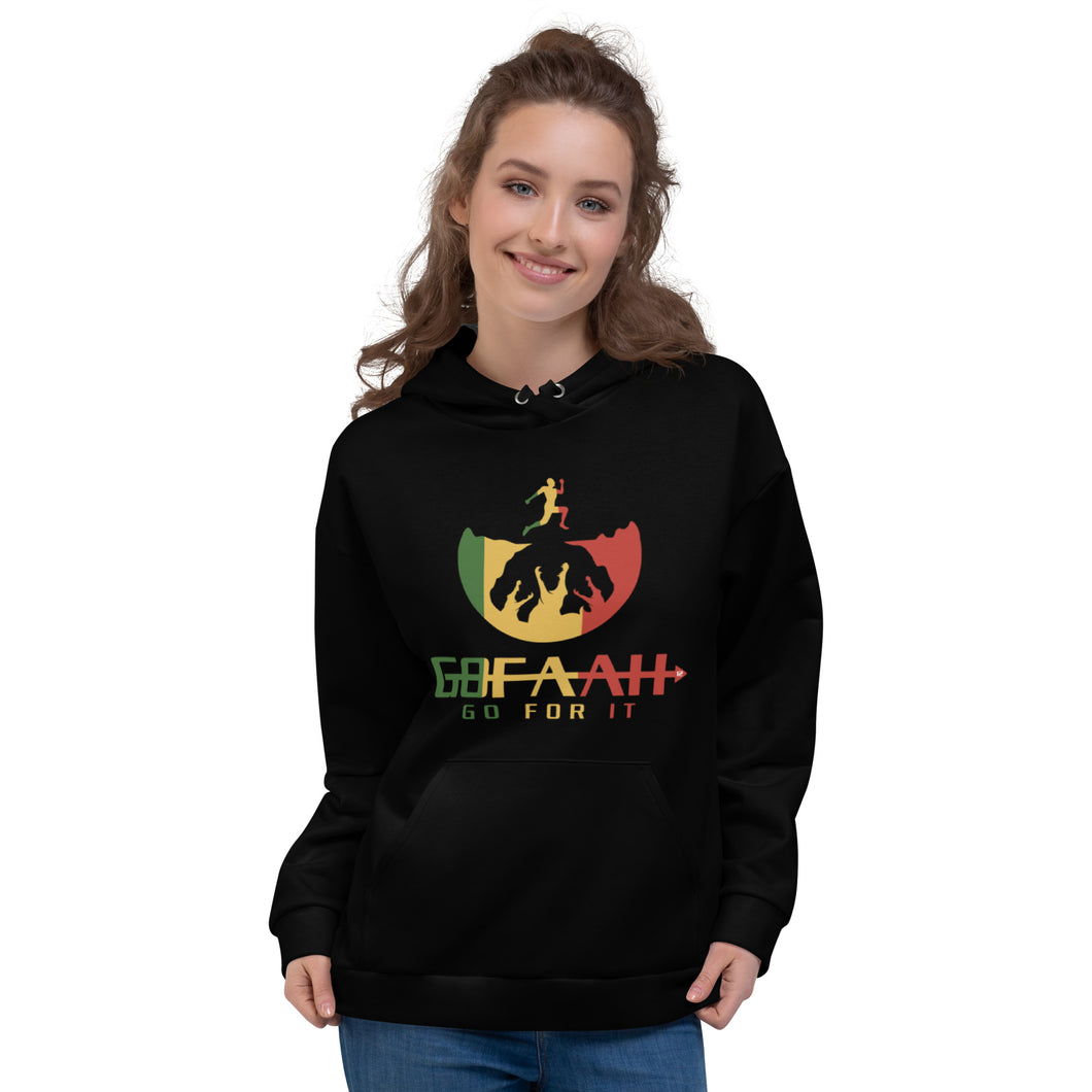 GOFAAH Rasta Logo (Center) Unisex Hoodie