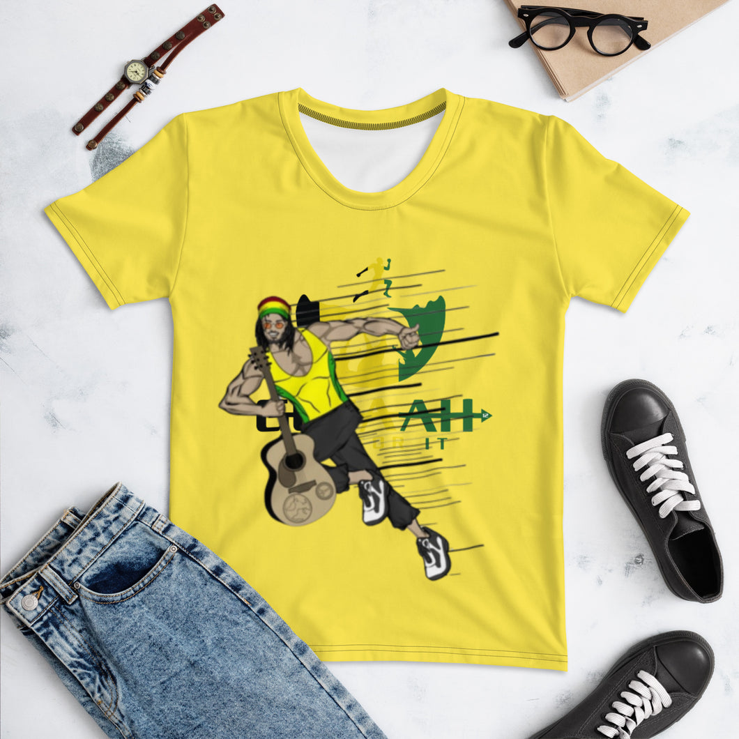 Gofaah Yellow Jamaica Logo Women's T-shirt