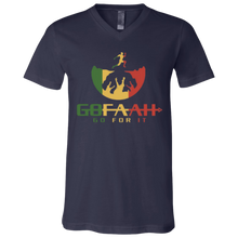 Load image into Gallery viewer, GOFAAH RASTA LOGO SS V-Neck T-Shirt
