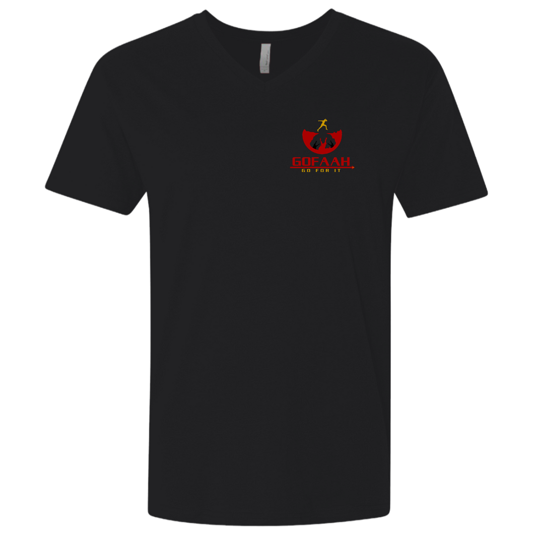 GOFAAH Original Logo Men's Premium Fitted V-Neck