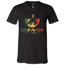 Load image into Gallery viewer, GOFAAH RASTA LOGO SS V-Neck T-Shirt
