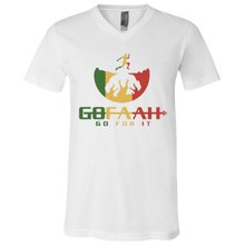 Load image into Gallery viewer, GOFAAH RASTA LOGO SS V-Neck T-Shirt
