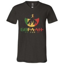 Load image into Gallery viewer, GOFAAH RASTA LOGO SS V-Neck T-Shirt
