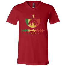 Load image into Gallery viewer, GOFAAH RASTA LOGO SS V-Neck T-Shirt
