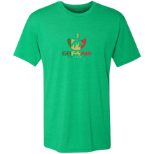 Load image into Gallery viewer, GOFAAH RASTA FULL LOGO Men&#39;s Triblend T-Shirt
