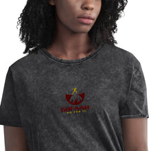 Load image into Gallery viewer, GOFAAH FULKL LOGO Denim T-Shirt
