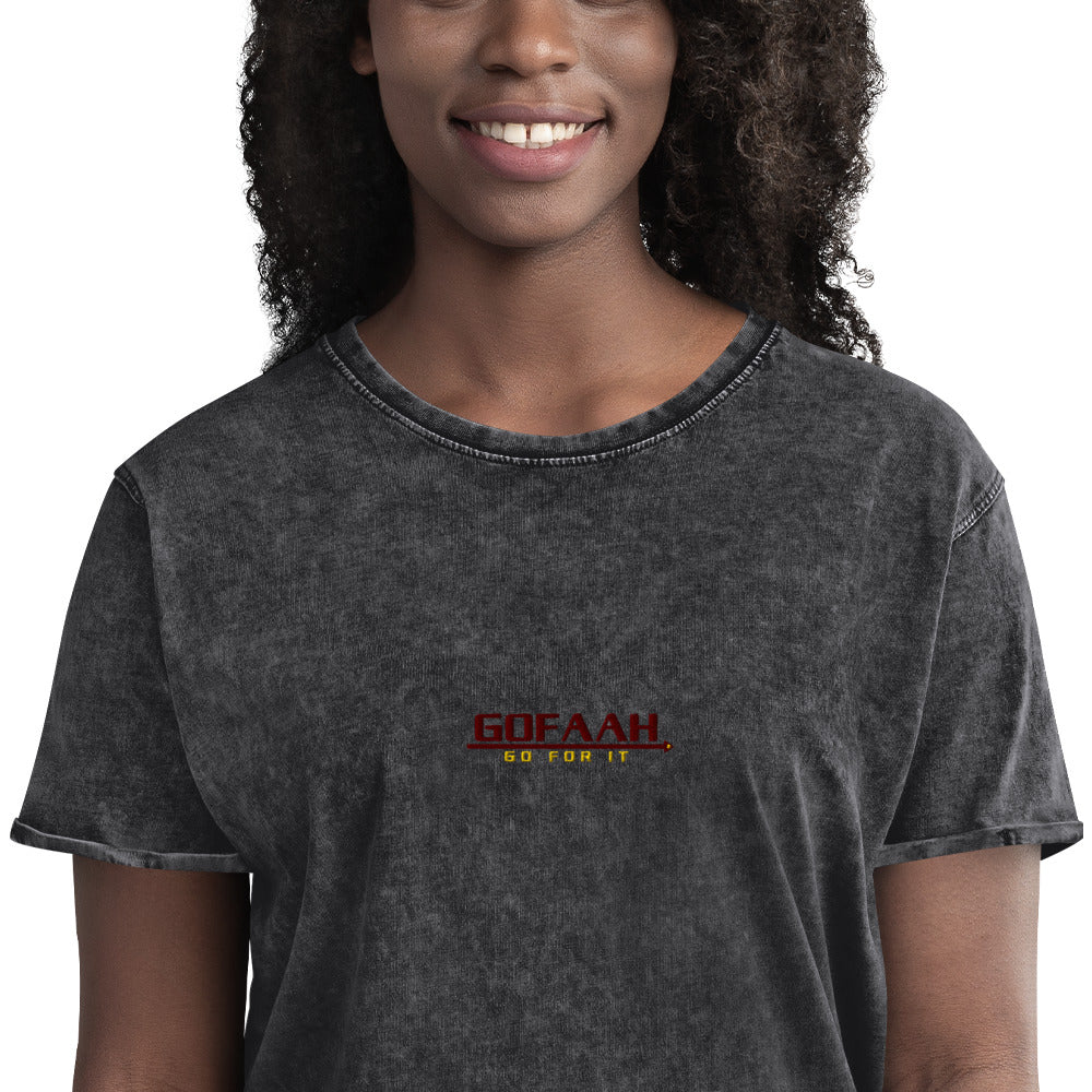 GOFAAH Woman's Denim T-Shirt