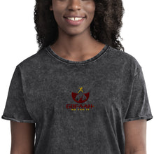 Load image into Gallery viewer, GOFAAH FULKL LOGO Denim T-Shirt
