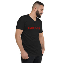 Load image into Gallery viewer, GOFAAH Word Logo Short Sleeve V-Neck T-Shirt
